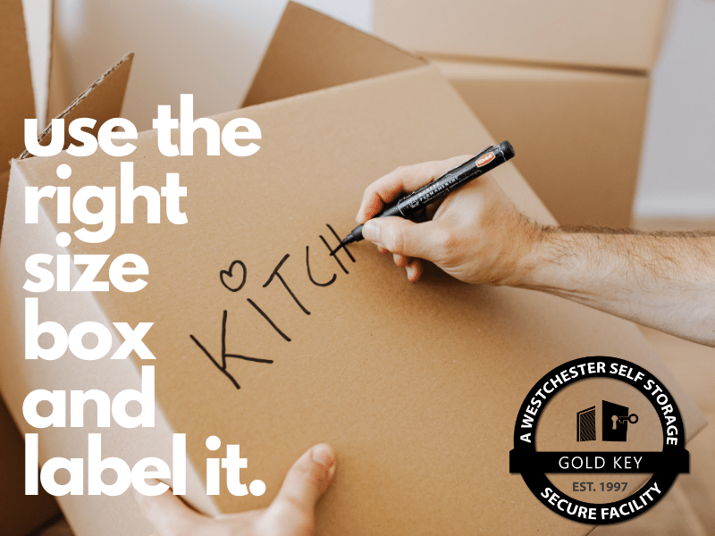Storage Tips Irvington Use The Right Sized Box